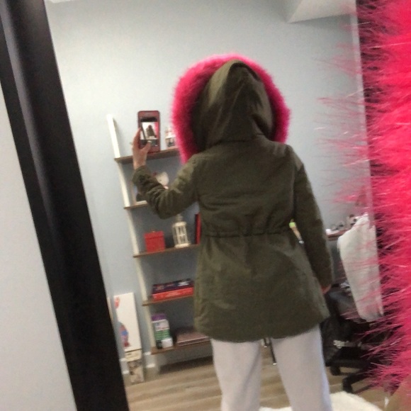 K.Zell Faux Fur Trim Parka Jacket - Picture 4 of 16